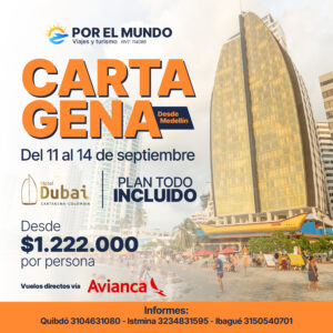 Vacaciones a Cartagena todo incluido 2025