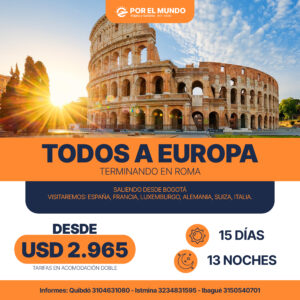 Disfruta de unas vacaciones a Europa