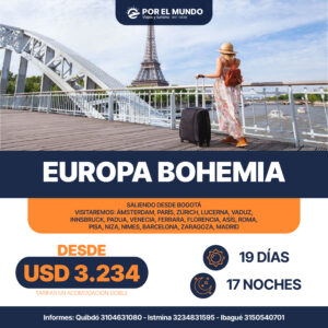 Disfruta de unas vacaciones en Europa. 