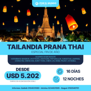 Disfruta de unas vacaciones de fin de año en Tailandia.